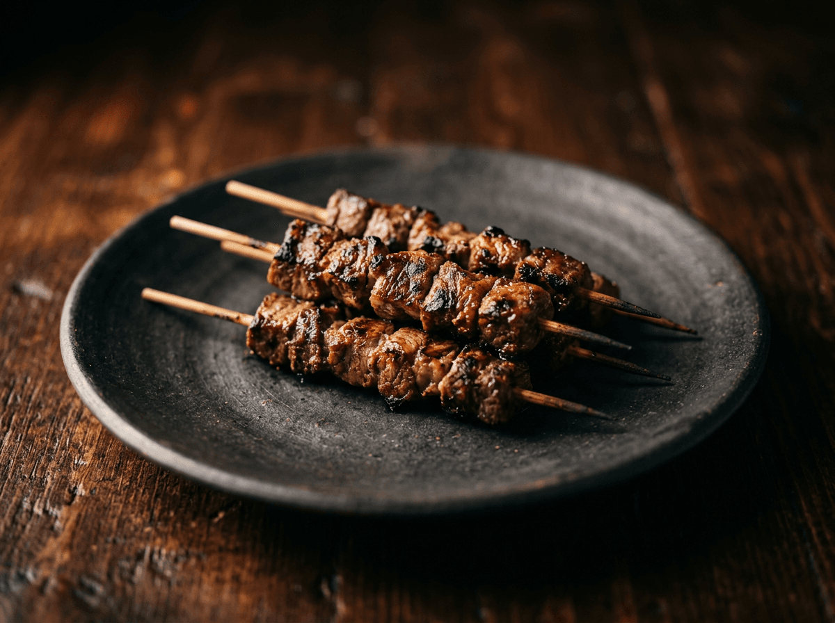 Beef Arrosticini — performance menu item by ABLTY