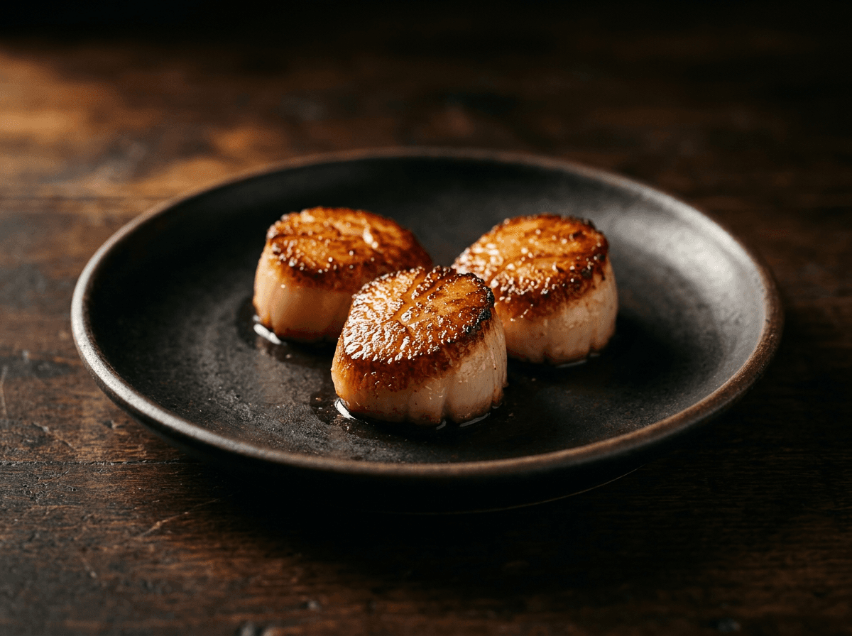 Pan-Seared Scallops — performance menu item by ABLTY